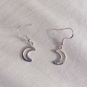 Silver Moon Earrings